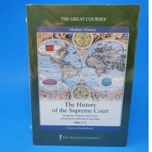 The Great Courses History of the Supreme Court Parts 1-3 DVD Guidebook New